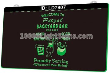 LD7907 Welcome to Backyard Bar Proudly Serving
