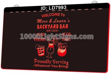 LD7993 Welcome to Backyard Bar Proudly Serving