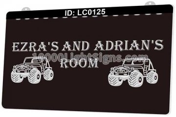 LC0125 Jeep Room Garage Car