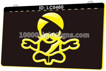 LC0460 Black Genie Moustache