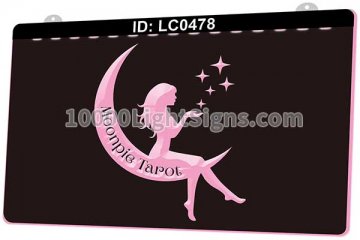 LC0478 Moonpie Tarot Girl Star