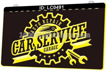 LC0491 Auto Repair Car Service Garage