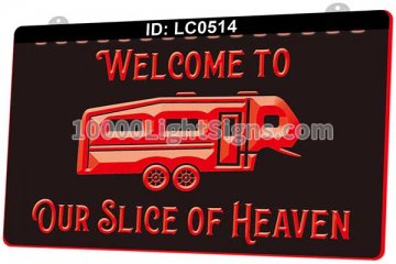 LC0514 Welcome to Our Slice of Heaven Campsite