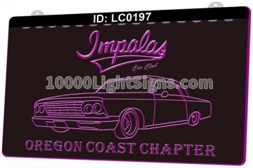 LC0197 Chevrolet Impala Car Model Oregon Coast Chapter