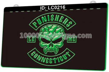 LC0216 Skull Punishers Connecticut MC