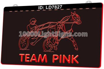 LD7827 Horse Carriage Racing Team Pink
