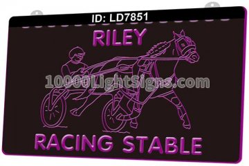 LD7851 Horse Carriage Racing Riley Stable