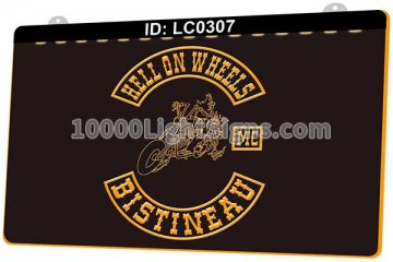 LC0307 Hell On Wheels Bistineau MC Motorcycle