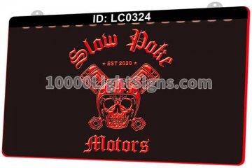 LC0324 Slow Doke Motors Skull Helmet