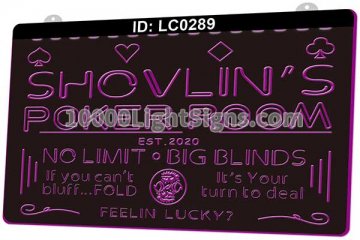 LC0289 Your Name Poker Room No Limit Big Blinds Est