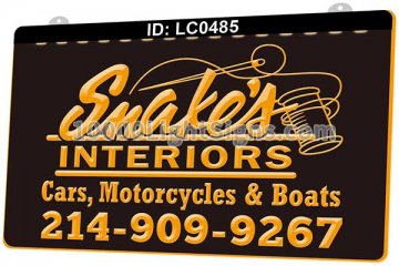 LC0485 Snake's Interiors Cars Motorcycles Boats
