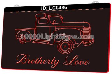 LC0486 Old Classic Truck Brotherly Love