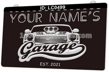 LC0499 Your Names Garage Car Est