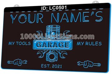 LC0501 Your Names Garage My Tools My Rules