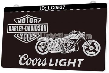 LC0537 Harley Davidson Motor Cycles Coors Light