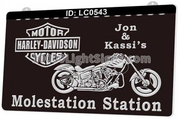 LC0543 Harley Davidson Motor Cycles Molestation Station
