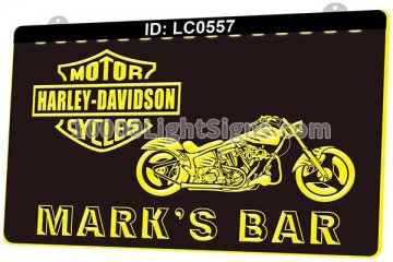 LC0557 Harley Davidson Motor Cycles Bar