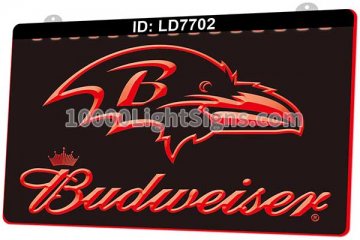 LD7702 Baltimore Ravens AFC NFL Sports Budweiser