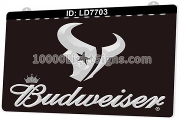 LD7703 Houston Texans AFC NFL Sports Budweiser