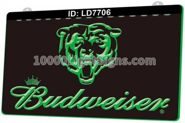 LD7706 Chicago Bears NFC NFL Sports Budweiser