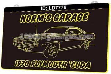 LD7778 Plymouth Cuda 1970 Garage