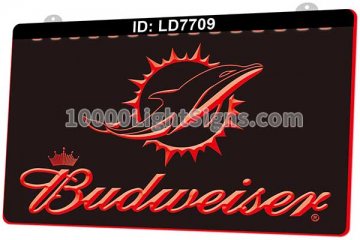LD7709 Miami Dolphins AFC NFL Sports Budweiser
