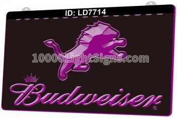 LD7714 Detroit Lions NFC NFL Sports Budweiser