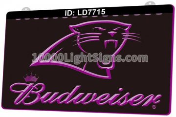 LD7715 Carolina Panthers NFC NFL Sports Budweiser