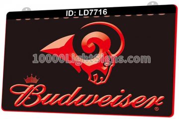 LD7716 Los Angeles Rams NFC NFL Sports Budweiser