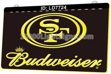 LD7724 San Francisco 49ers NFC NFL Sports Budweiser
