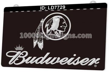 LD7729 Washington Redskins NFC NFL Sports Budweiser