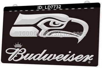 LD7732 Seattle Seahawks NFC NFL Sports Budweiser
