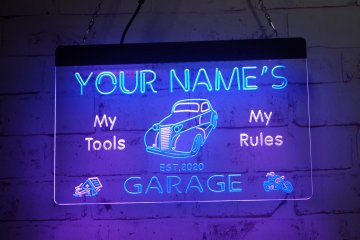 LX1134 Your Names Garage My Tools Rules