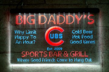 LX1149 Your Names UBS Chicago Cubs Sports Bar Grill Where Good Friends Come to Hang Out