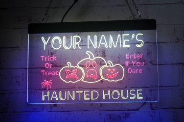 LX1178 Your Names Haunted House Trick or Treat