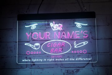 LX1269 Your Names Cigar Bar Smoke