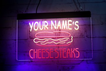 LX1285 Your Names Cheesesteaks Shop Open