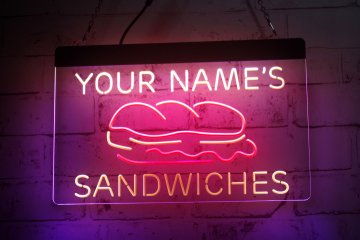 LX1300 Your Names Sandwiches Shop Open