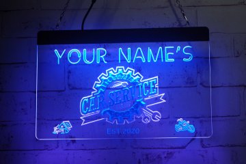 LX1304 Your Names Car Service Auto Repair Garage