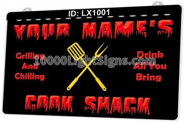 LX1001 Your Names Cook Shack Crilling and Chilling Drink All You Bring
