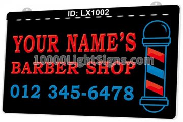 LX1002 Your Names Barber Hair Shop Salon