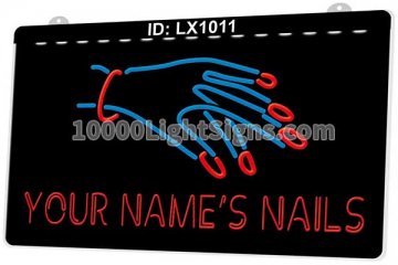 LX1011 Your Names Nails Spa Beauty Salon Saloon