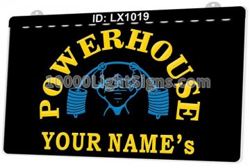 LX1019 Your Names Man Powerhouse Weightlifting