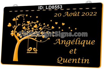 LD8553 Bird Tree Heart Love