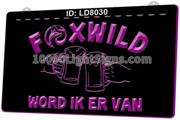 LD8030 Foxwild Word Ik Er Van Beer Mug Bar