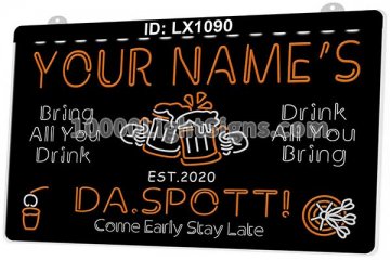 LX1090 Your Names Mug Da Spott Come Early Stay Late