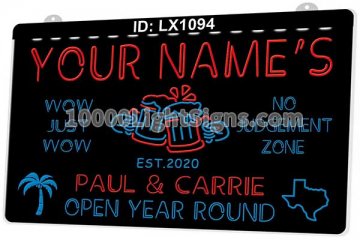 LX1094 Your Names Mug Paul Carrie Open Year Round