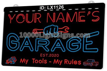 LX1126 Your Names Garage My Tools Rules