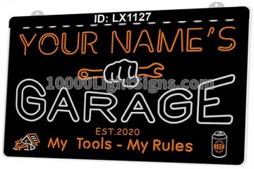 LX1127 Your Names Garage My Tools Rules