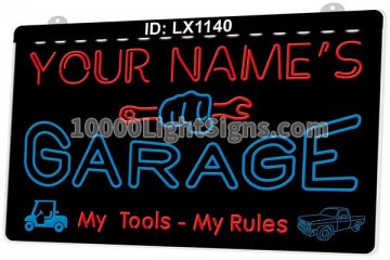 LX1140 Your Names Garage My Tools Rules